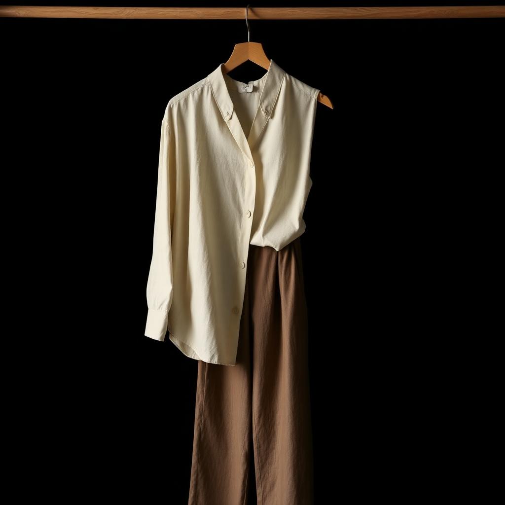 Drape Blouse — Hemp · Linen Voile