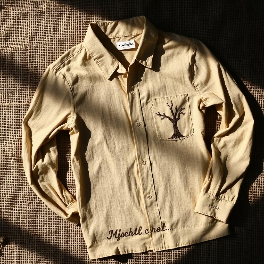 Sapling — Tone-on-Tone Embroidery